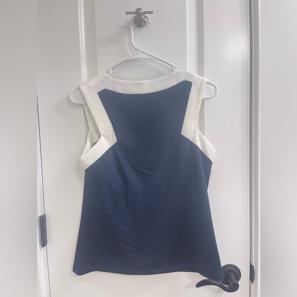 Gretchen Scott Tank with built in bra- navy/white XXS - Picture 4 of 4